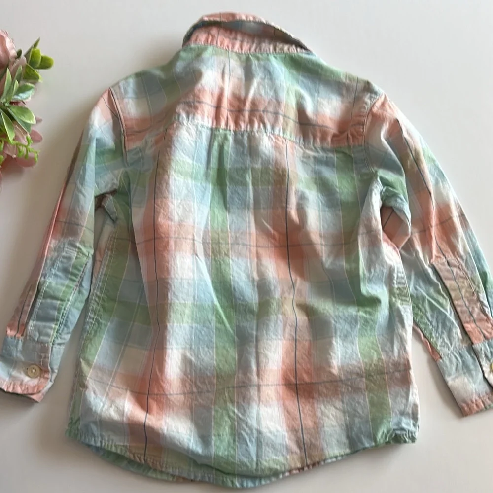 Carter’s Boys Cotton Button Down Shirt 2T Spring Shirt Easter Boys Shirt